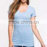 Custom Slim Fit Short Sleeve t Shirt Design Women Black T-shirt Wholesale thumbnail-2