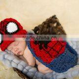 Kalevel Cute Cartoon Dinosaur Style Infant Newborn Baby Girl Boy Crochet Beanie Hat Clothes Baby Photograph Props thumbnail-5
