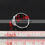 Silver Plated Adjustable Copper Ring Blank Settings 17.1mm US 6.75, Sold per Pack of 30,Jewelry thumbnail-1