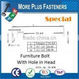 Made in Taiwan Din 965 Pozi Flat Head Bolt With Hole in Head Machine Furniture Screw thumbnail-4