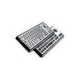 Water-proof 64 Stainless Steel Keys Metal Industrial Keyboard With Trackball MKB-64B-TB