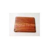Light Brown Durable Ipad Wooden Case , Brazil Bubinga Material thumbnail-1