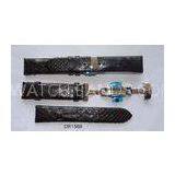 Dark Brown, White, Black Snake Leather Watch Wristbands 16mm 18mm 20mm 22mm 24mm Watch Straps thumbnail-1