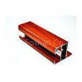 Powder Coating 6063-T5 Wood Grain Aluminium , Aluminium Door And Window Frames thumbnail-1