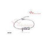 925 Sterling Silver Bracelets With Diamond-Cut CZ Link Of Love Bracelet thumbnail-1