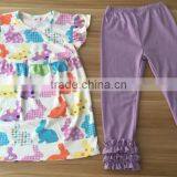 2017 Latest Design Summer Baby Girl Halter Flower Printing Romper thumbnail-6