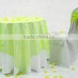 Organza Overlay and Banquet Chair Cover With Organza Sash