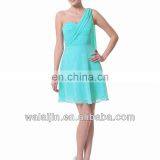 Elegant Ladies Chiffon Dress Single Shoulder Dress thumbnail-1