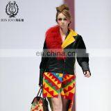 Charm Style Sheep Shearing Fur Jacket Wonderful Design Merino Sheep Fur Overcoat Ladies Winter Multicolor Fur And Leather Coat thumbnail-1