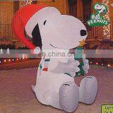 Inflatable Snoopy Santa