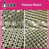 Wholesale Fashion Garment Bag Shoes Accessory 3mm 4mm 6mm 8mm Aluminum Sequin Mesh Sheet Flexible Metallic Mesh Fabric
