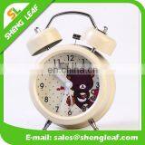 Metal Bell Ring the Alarm Clock Watch the Clock Creative Cartoon Clock thumbnail-1