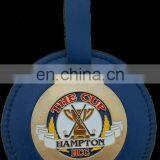 Leather Bag Tag With Metal Plate Leather Sealed Edge Bag Tag Customized Bag Tag thumbnail-1