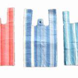 HDPE Color Stripe T-shirt Bag thumbnail-1
