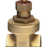 40C PN16 Bress Gate Valves Color Yellow & Red High-grade Brass