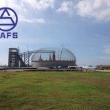 SAFS Cost Saving Bolt Connection Steel Structure Space Frame Dome Coal Stock Yard thumbnail-3