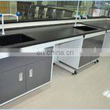 All Steel School Science Laboratory Wall Bench With Hanging Cupboard thumbnail-4