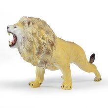 Hand Painting ODM OEM Soft Vinyl Original Design Lion Wild Animal Model Toys Filled With PP Cotton Gift for Kids thumbnail-4