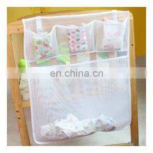 Multifunction Baby Bed Crib Storage Bag Organizer Mesh Large Capacity Bed Hanging Storage Bag Newborn Toy Diaper Hanging thumbnail-3