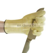2 Layers Long Aramid 500 degree bbq oven barbecue high temperature heat resistant gloves heat resistance resistant cotton 31cm