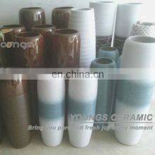 Chinese Ceramic Hand Maded Modern Tall Floor Vases For Outdoor And Indoor