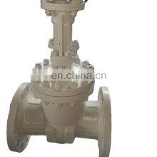 EN12288 DIN PN64 DN200 GATE VALVE Large Size Bevel Gear Operated Carbon Steel Body RAL7048 Painting Compuerta Valvulas thumbnail-1