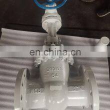 EN12288 DIN PN64 DN200 GATE VALVE Large Size Bevel Gear Operated Carbon Steel Body RAL7048 Painting Compuerta Valvulas thumbnail-2