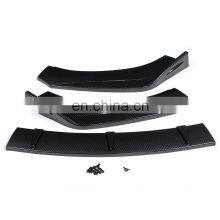 Auto Accessories New Style Front Bumper Lips Universal, Carbon Fiber Color Universal Front Lips For All Coupes And Sedans thumbnail-2