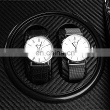 Black Carbon Fiber PU Leather 4+6 Automatic Mechanical Winding Shaker Motor Box Watch Sales Storage Box thumbnail-3