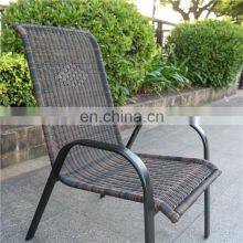 Stock Hot Sell Outdoor Furniture Rattan Stacking Patio Arm Chair Patio Garden Bench thumbnail-3