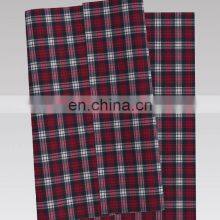 Best Sale BCI Cotton Yarn Dyed Flannel Check Red Design For Winter thumbnail-4