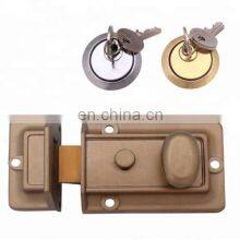 Одинарный цилиндрический пружинный защелкивающий механизм для дверей, ночной защелкивающий механизм и замковый цилиндр thumbnail-5