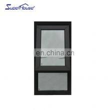 Superhouse California Aluminium Window Florida Miami-Dade NOA Approved Hurricane Proof High Impact Aluminium Awning Windows thumbnail-3