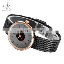 SHENGKE Casual Ladies Watch Simple Dial Stainless Steel Milanese Mesh Strap Quartz Movement Watches Alloy Case Wristwatch K0041L thumbnail-3