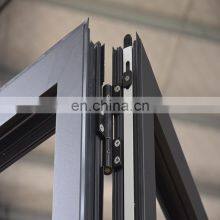 Australia AS2047 Standard Aluminium Corner Joint Bi Folding Door Double Tempered Glass Folding Door thumbnail-2