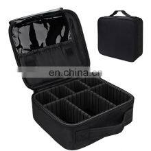 Personalized Bride Organizer Black Private Label Large Waterproof Professional Travel Custom Makeup Bag thumbnail-2