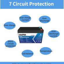 12V 12.8V10Ah Rechargeable Lead Acid Replacement RV Marine LiFePO4 Lithium Ion Battery Packs thumbnail-2