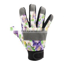 Synthetic Leather Working Safety Anti-cutting Resistant Women Ladies Gardening Gloves
