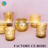 European gold glass candle holder wedding centerpieces luxury                        
                                                Quality Choice