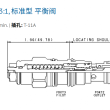 Balance Valve, Compatible With the Same Model Hydraulic Valves From Sun and HydraForce, Customizable Cartridge Valve CBCALAN thumbnail-4