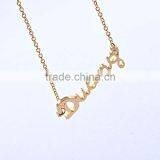 Jewellery Pendant Necklaces Letter Of The Alphabet Gold Jewelry Necklace thumbnail-2