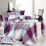 Pigment Print Geometry Check Bedding Cotton Duvet Cover Bed Set thumbnail-1