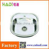 Apron Single Bowl Stainless Steel Sink With Mounting Clip HD4947 thumbnail-1