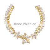 New Girls Chain Design Jewelry Handmade Lucky Star Love Gold Choker Necklace thumbnail-2