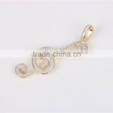 Fashional Hip Pop Musicofasong Pendant Design for Boys and Girl 925 Necklace thumbnail-2