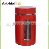 New Products 2016 Innovative Products Red Covered 200ml Glass Jars With Lids