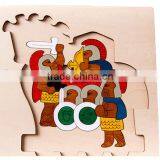 2016 Hot Sale Product Kids Intelligent Wooden 3d Puzzle OEM/ODM Educational Game Toy Jigsaw Puzzle for Children Quality Choice thumbnail-2