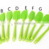 2016 Hot Sale High quality 100% FDA and LFGB Food Grade Colorful Silicone Spatula set Cooking tools