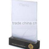 High Quality Custom Made Acrylic Menu Stands, Menu Holder, Menu Display Stand thumbnail-1