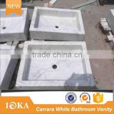 Statuario Carrara White Marble Bathroom Vanity Top                        
                                                Quality Choice